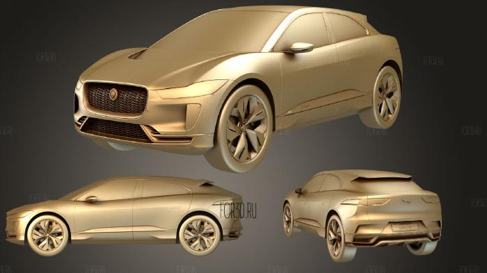 Jaguar I Pace 2020 stl model for CNC